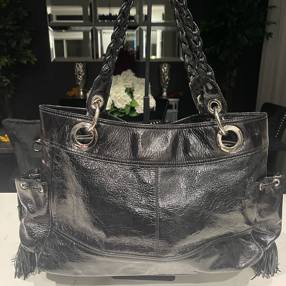 Tasche XL Black Leather Tote Bag
